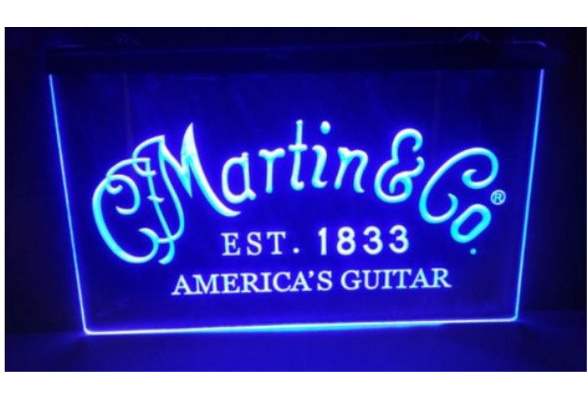 Martin Guitars Acoustic Music Led Neon Light Sign Bar Pub Man Cave Decor Gift 