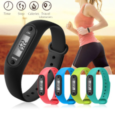 Run Step Watch Bracelet Pedometer Calorie Counter Digital LCD Walking Distance Watches