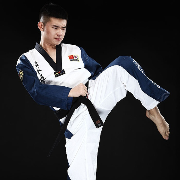 Adult Men Women Master Taekwondo Uniforms Dobok Tae Kwon Do Trainer Suit MG