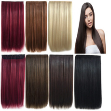 Women Clip In Hair Extensions Hair Extensions Straight Wig Hairstyle 8 color 60cm WL7-124