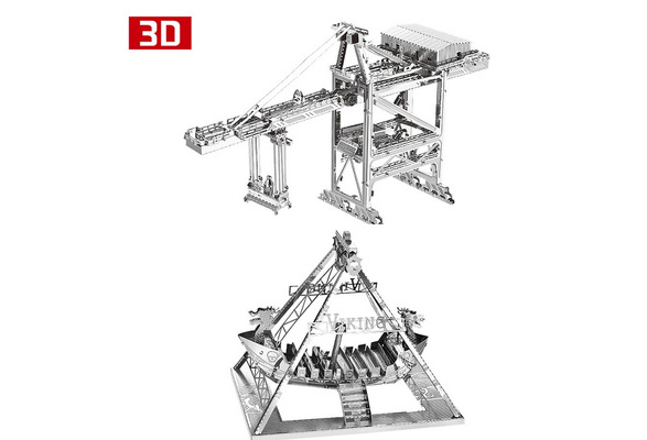 3D Metal Model Kit Viking Ship Assembly Model DIY 3D Laser Cut Model Puzzle