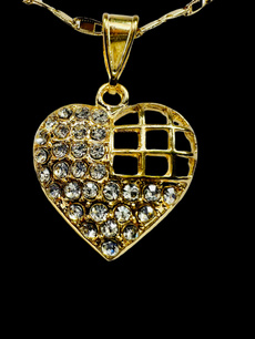 Heart, corazon, gold, 14kgoldnecklace