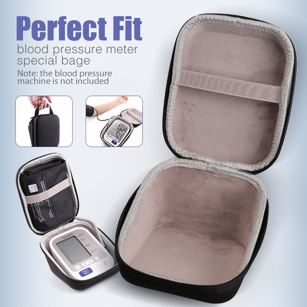 Hard Case Travel Bag for Omron BP742N 5 Series Upper Arm Blood Pressure  Monitor with Cuff That fits Standard and Large Arm