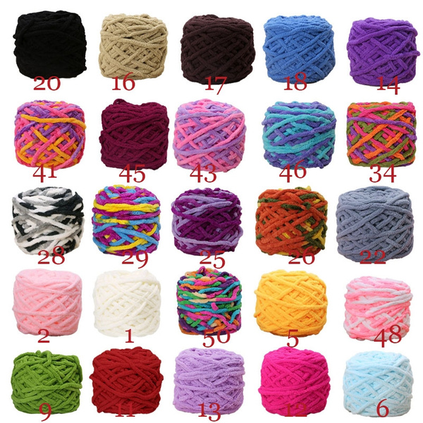 100g Yarn Chunky Crochet Chenille Milk Baby Velvet Knitting Wool