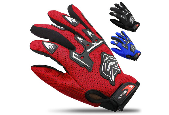 1 Pair Bike Gloves Full Finger Cycling Motorcycle Sports Gloves Touchable U5V3 