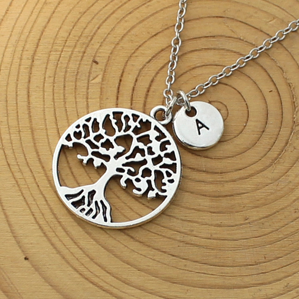 boyfriend girlfriend initial necklace