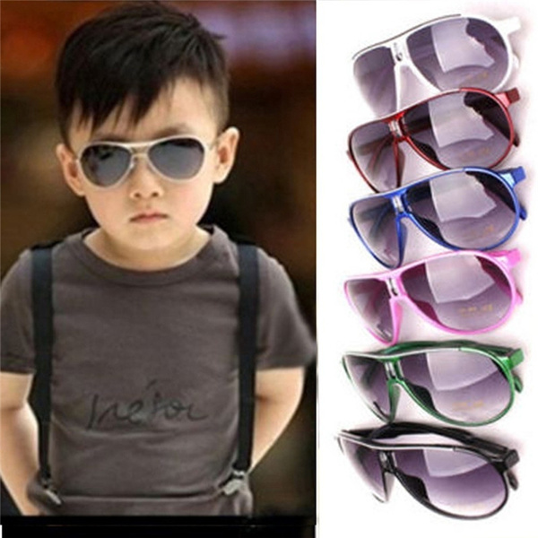 Child Cool Children Boys Girls Kids Plastic Frame Sunglasses Goggles Eyewear 