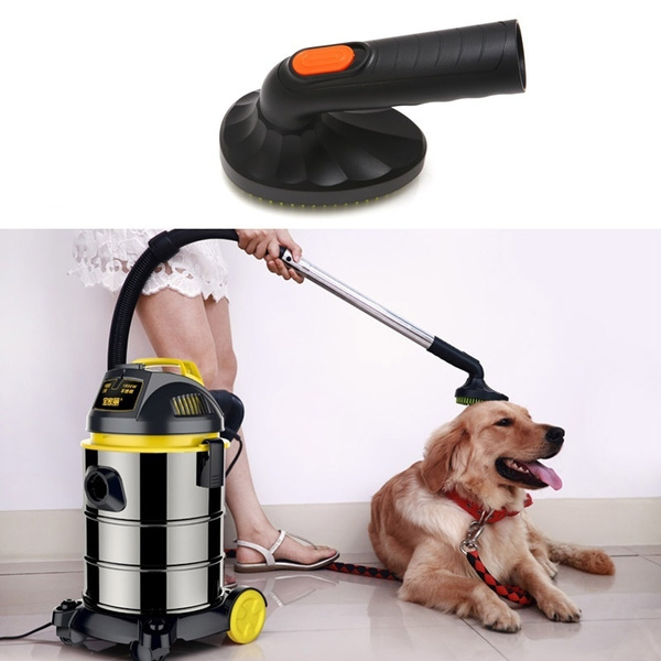 Dog grooming outlet brush vacuum attachment