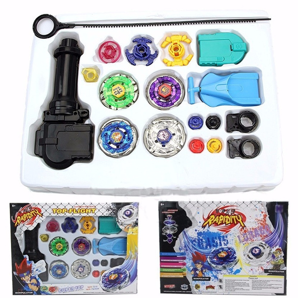 Fight Master Bayblade Set Spinning Metal Fusion 4D System Launcher Toy Kids Gift 