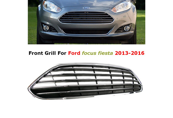 2009-13 Chrome Front Grille Accent Trim Set Covers To Fit Ford Fiesta