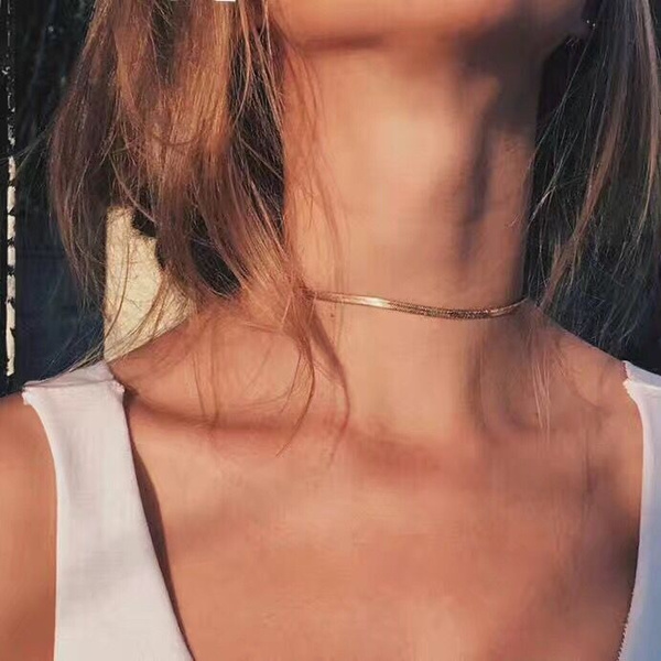 snake chain choker necklace