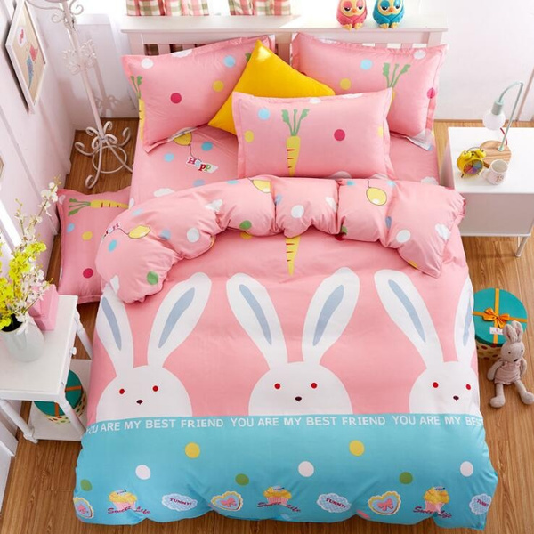 Rabbit Bedding Sets 3/4pcs Duvet Doona Quilt Fitted Cover Ned Sheet