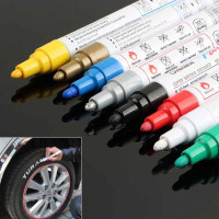 Tire Ink Color Tire Paint Pen - Waterproof Permanent Paint Pens For Car Wheels Lettering | Car Wash Safe And Durable | Made In Japan (White, 1 Count (Pack Of 2 - Foto 9