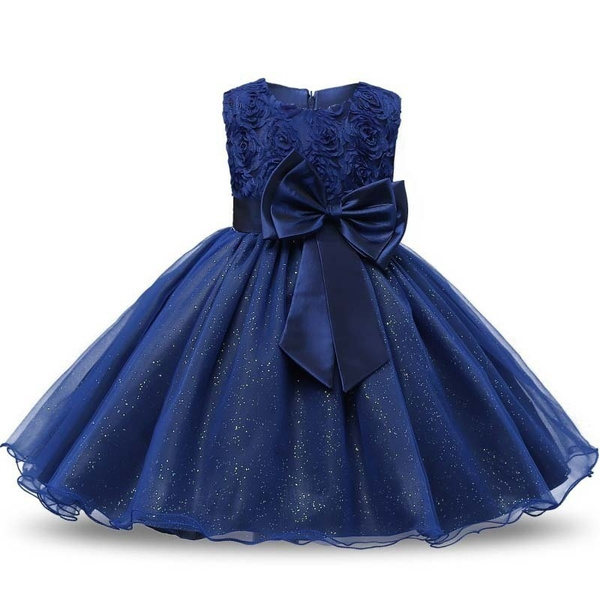 Girls Cinderella Dresses Kids Blue Summer Puff Sleeve Embroidery Flower  Cosplay Dresses Christmas Birthday Party Fairy Frocks