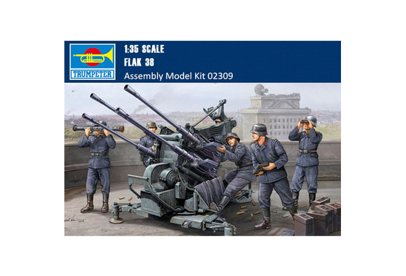 Trumpeter 1 35 Scale German 2cm Flak 38 Plastic Assembly Model Kits Wish