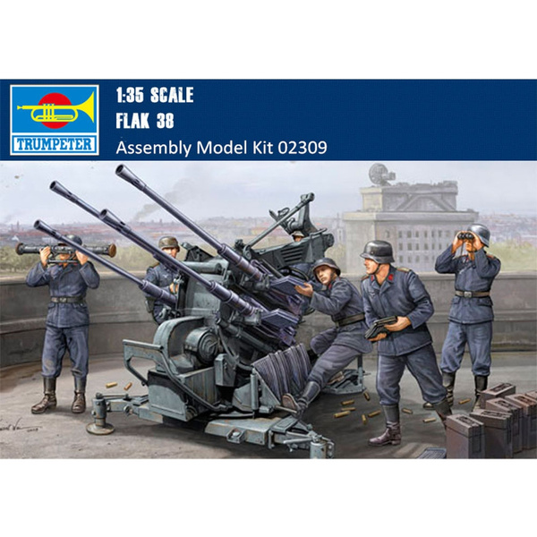 Trumpeter 1 35 Scale German 2cm Flak 38 Plastic Assembly Model Kits Wish