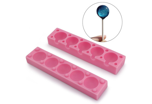 Christmas Lollipop Candy Mold And Sticks 8 Cavities Silicone - Temu