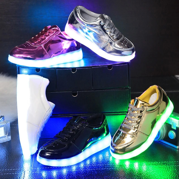 Jongens en meisjes sportschoenen aan schoenen helpen dansschoenen kleuren LED-lamp USB opladen casual schoenen | Wish