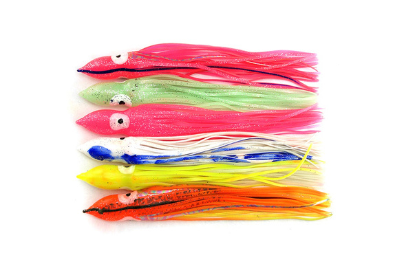 5PCS/Lot Fishing Skirt Tail Soft Fish Lure Bait 12.5cm/5.5g Live