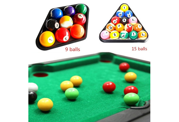 Billiards 9 Ball Pool Table Plastic Triangle Rack Heavy Duty Black Accessory New 