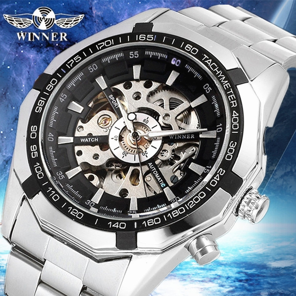 Winner mechanical outlet watch