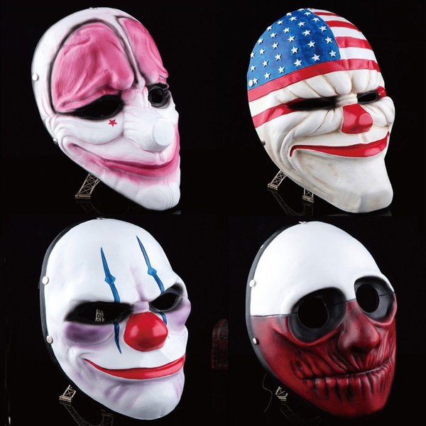 Payday 2 Mask Heist Joker Costume Cosplay Prop Gift Game Board for Dallas Gift
