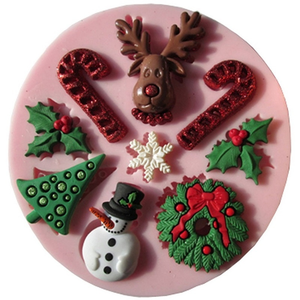 Details about   Christmas Silicone Tree Deer Cake Mould Fondant Baking Decor Mold Chocolate F3F5 