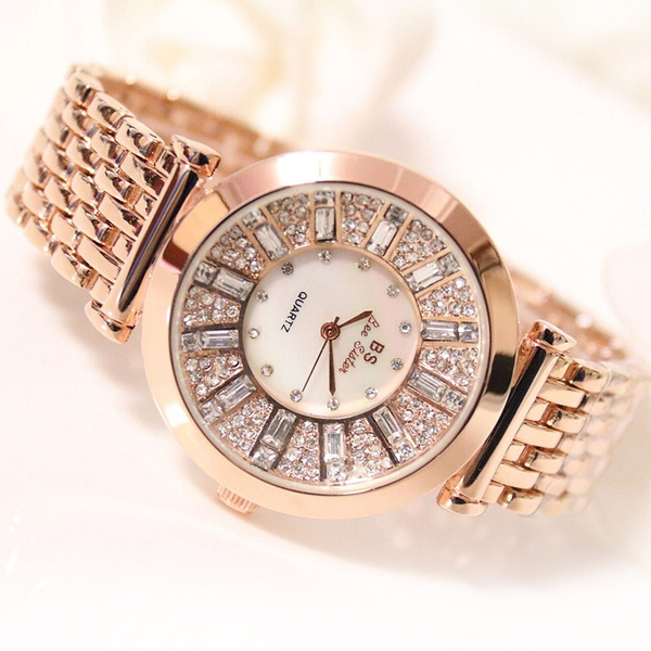 New braided stainless steel bracelet quartz watch designer design