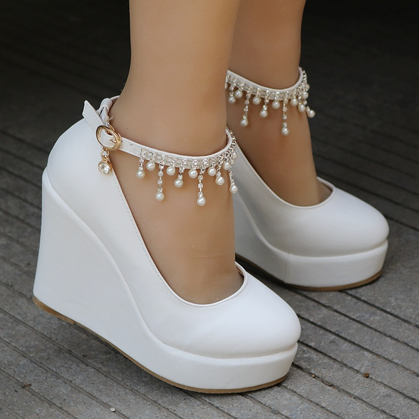 bling wedge heels