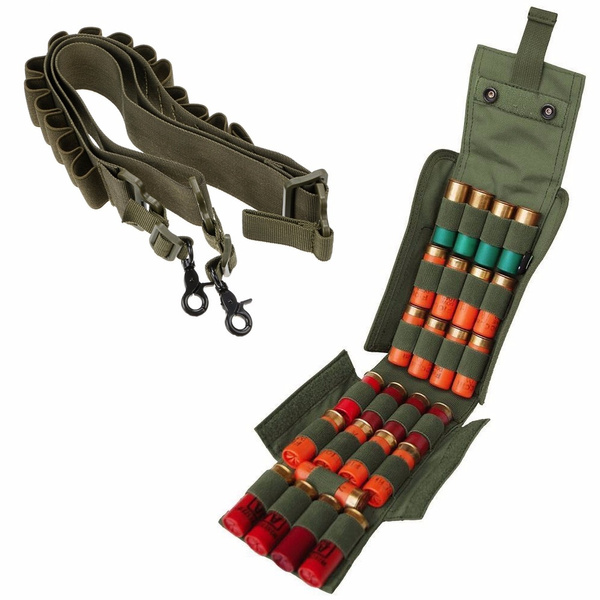Tactical Shotgun Molle Pouch Reload Holder Waist Bag For 12 Gauge/20GA