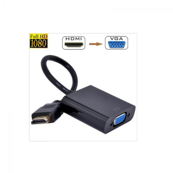 HDMI Male 1080P to VGA Female Video Cable Cord Converter Adapter For HDTV PC ^gu