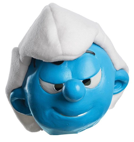 Smuff Mask Smurfs: The Lost Village Hefty Smurf Child's Costume Half Mask | Wish