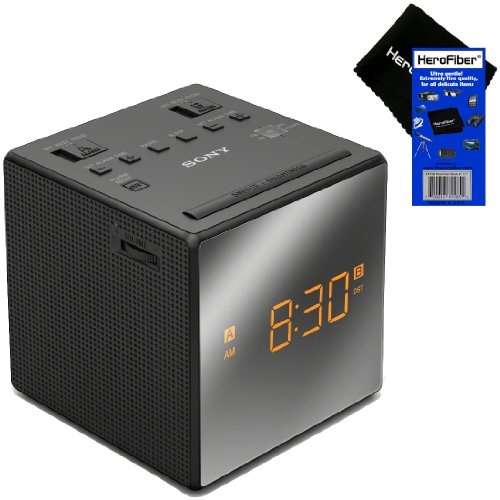 Sony Dual Alarm Clock AM/FM Radio with with Extendable Snooze, Large ...