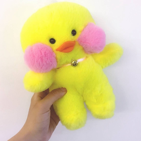 1pcs 25cm Small Yellow Duck Plush Stuffed Toys Kawaii Net Red Yellow Duck Mini Doll Kids Toy Wish