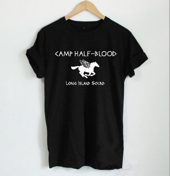 Camp Half Blood Funny Book T-Shirt Womens , Ladies Girls T-shirt