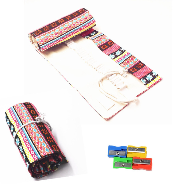 Canvas Roll 36/48/72 Holes Pencil Case