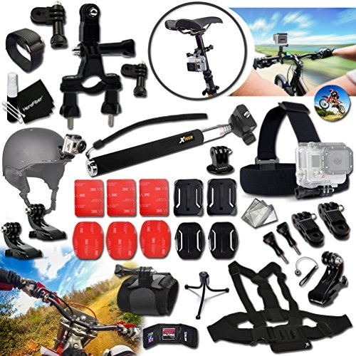 Xtech® MOTORCYCLE / MOTORCYCLE RACING ACCESSORIES Kit for GoPro Hero 4