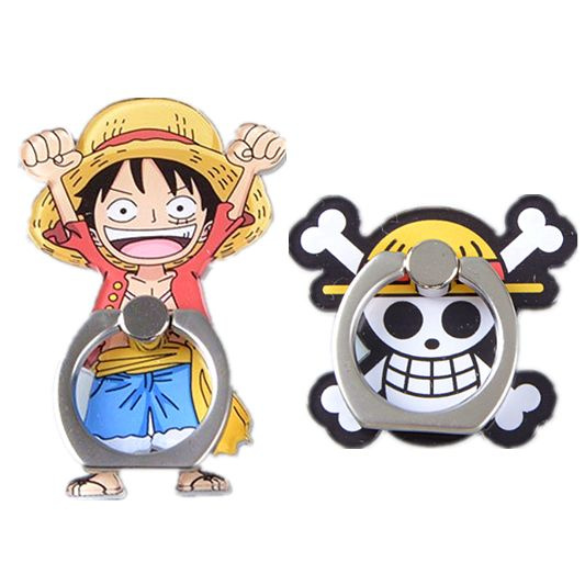 Anime One Piece Luffy 360 Degree Metal Finger Ring Holder Wish