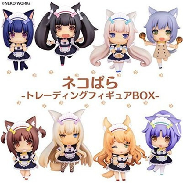 Chaveiro de animação do jogo nekopara, chaveiro super fofo de anime para  meninas, gato chocolate baunilha