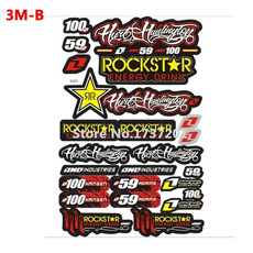 1 Set of 30*45cm For Rockstar Motorcycle Stickers Decal