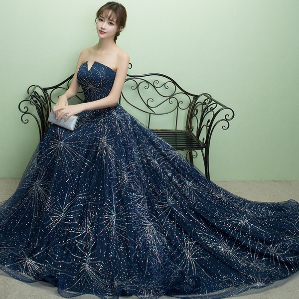 starry ball gown