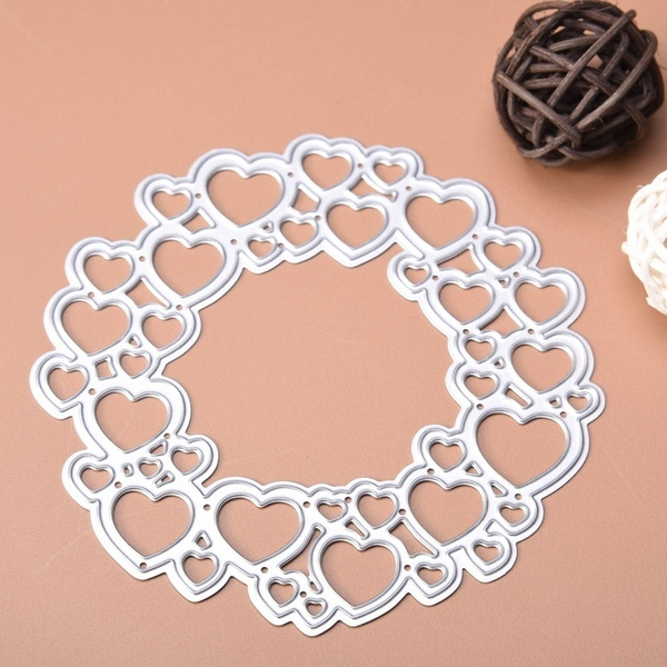 Embossing Stencil Die DIY Scrapbooking Photo Templates for Album Embossing Paper Cards Decorative Craft for All Kinds of Festival Silver wiFndTu Circle Love Heart Metal Cutting Dies for Card Making Embossing Stencil Die DIY Scrapbooking Photo Templates for Album Embossing Paper Cards Decorative Craft for All Kinds of Festival Silver wiFndTu Circle Love Heart Metal Cutting Dies for Card Making
