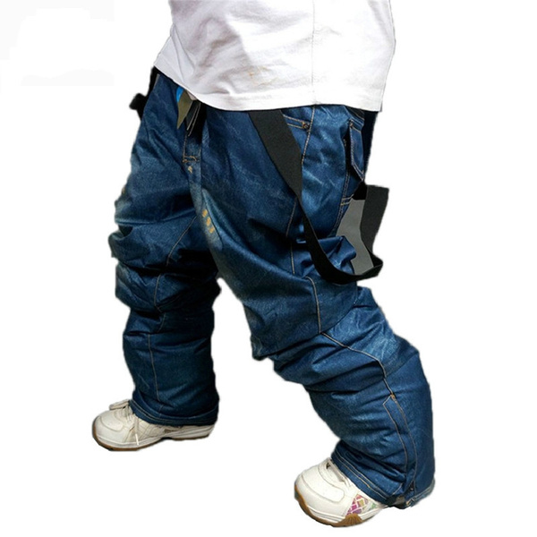 Ski Pants Men Winter Snowboard Trousers 