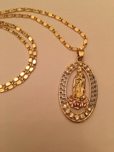 ourladyofguadalupeneckl, lavirgendeguadalupependant, Jewelry, lavirgendeguadalupecadena