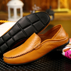 casual shoes, Flats & Oxfords, sneakersformen, leather