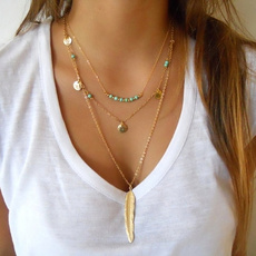 boho, Chain Necklace, Fashion, Jewelry