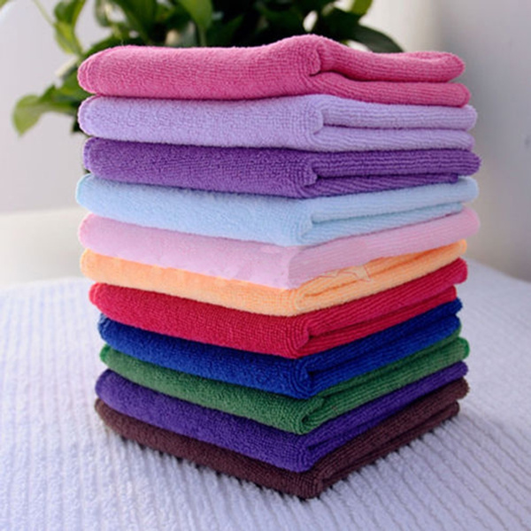10pcs Various Color Practical Luxury Soft Fiber Cotton Face/Hand Cloth Towel*AU 