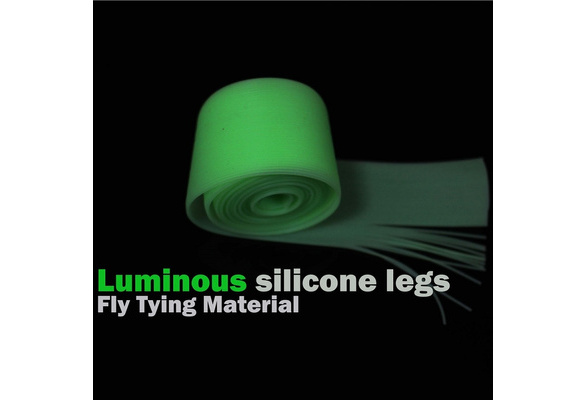 1m Silicone Skirts Round Cylinder 0.7mm Glow Spinner Bait Squid Rubber Thread 