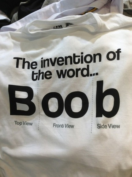 Boob Top View Front View Side View Style Shirts T shirt unisex This