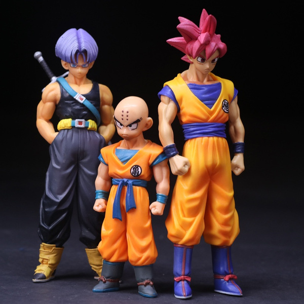 Dragon ball Z Red hair goku Trunks Krillin model toys | Wish Dragon ball Z Red hair goku Trunks Krillin model toys | Wish